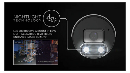 8MP IP Turret Camera - White